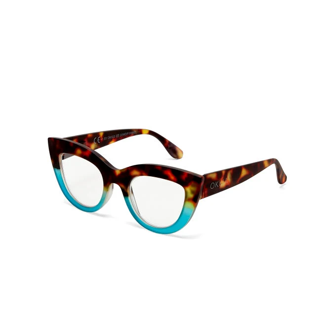 OCCHIALE MODELLO GATTO LITE SOFT TOUCH HAVANA BLUE GRADAZ. 3.00