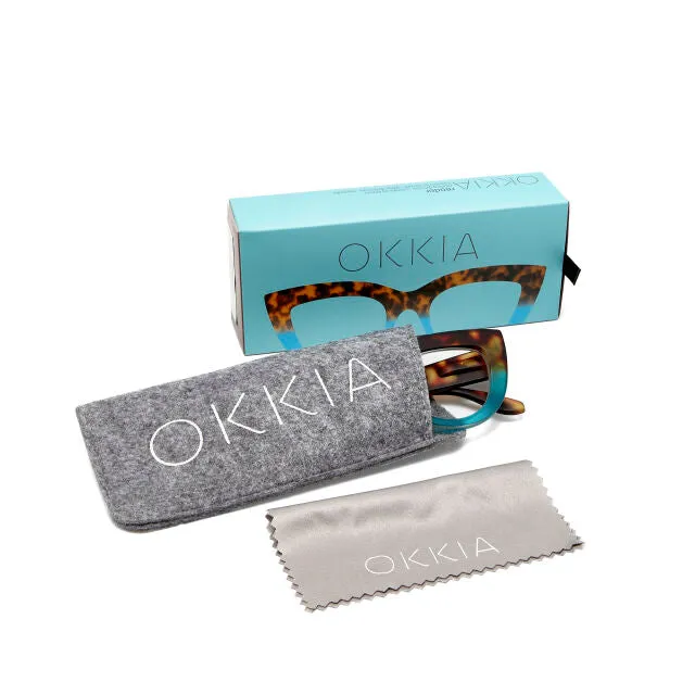 OCCHIALE MODELLO GATTO LITE SOFT TOUCH HAVANA BLUE GRADAZ. 3.00