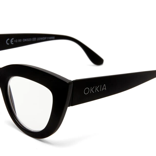 OCCHIALE MODELLO GATTO LITE SOFT TOUCH BLACK GRADAZ. 1.50