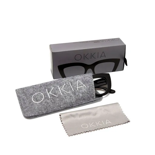 OCCHIALE MODELLO GATTO LITE SOFT TOUCH BLACK GRADAZ. 1.50