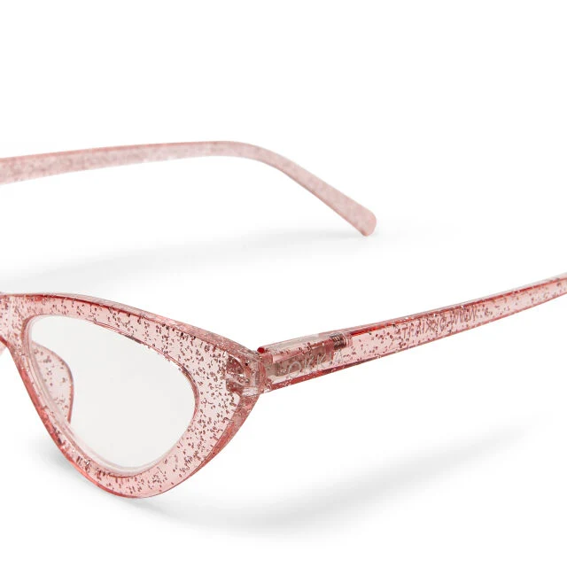 OCCHIALE MODELLO GATTO GLITTER ROSA GRADAZ. 2.50