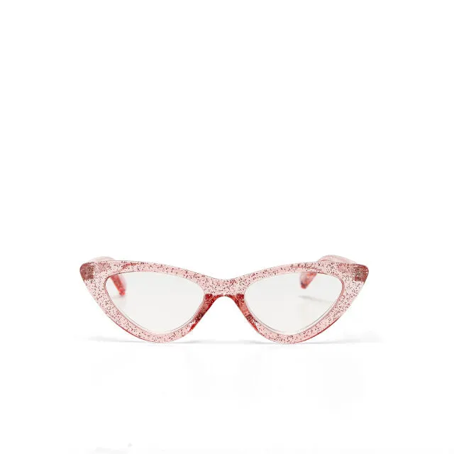 OCCHIALE MODELLO GATTO GLITTER ROSA GRADAZ. 2.50